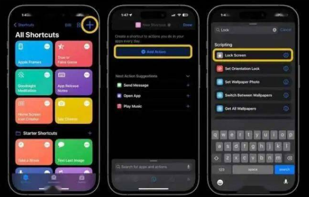 杨林尾镇苹果14锁屏维修店分享iPhone14升级iOS16.4后如何创建锁屏快捷方式 